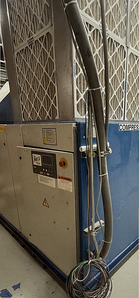 Alup 150hp. rotary screw air compressor tested