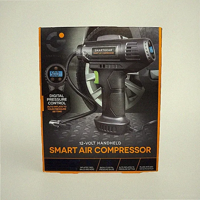 G Smartgear 12 Volt Handheld Portable Smart Air Compressor DC Powered Brand New.
