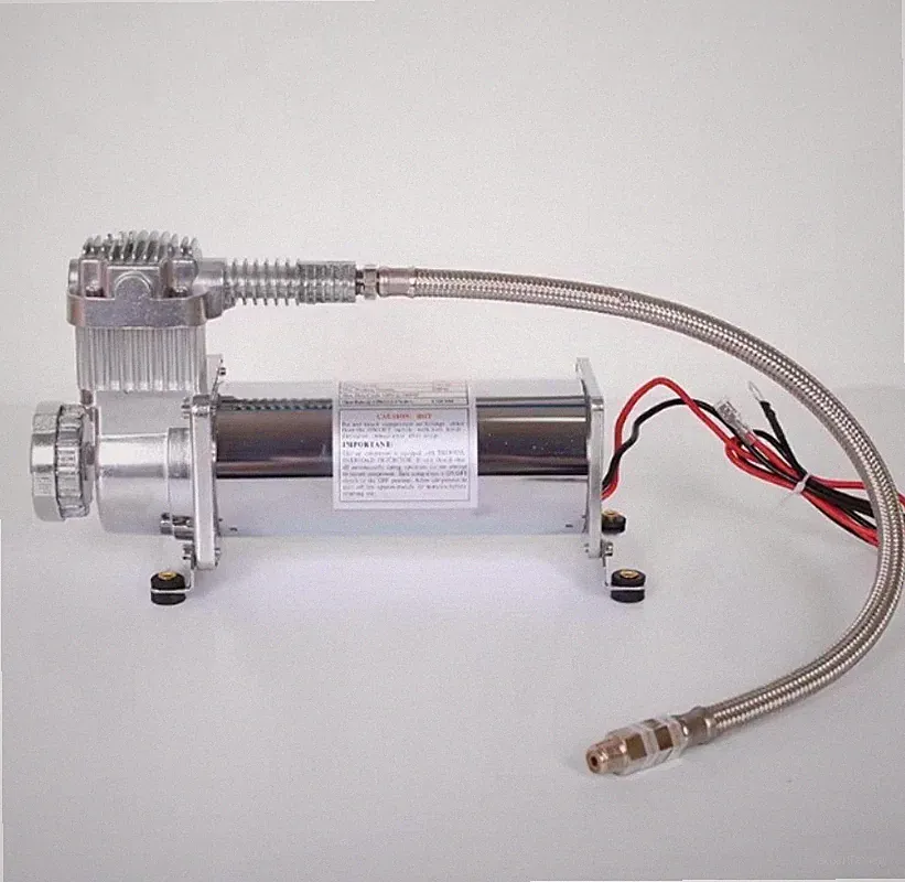 Portable Mini DC Air Compressor Modified for Vibration-Dampened Automotive Use