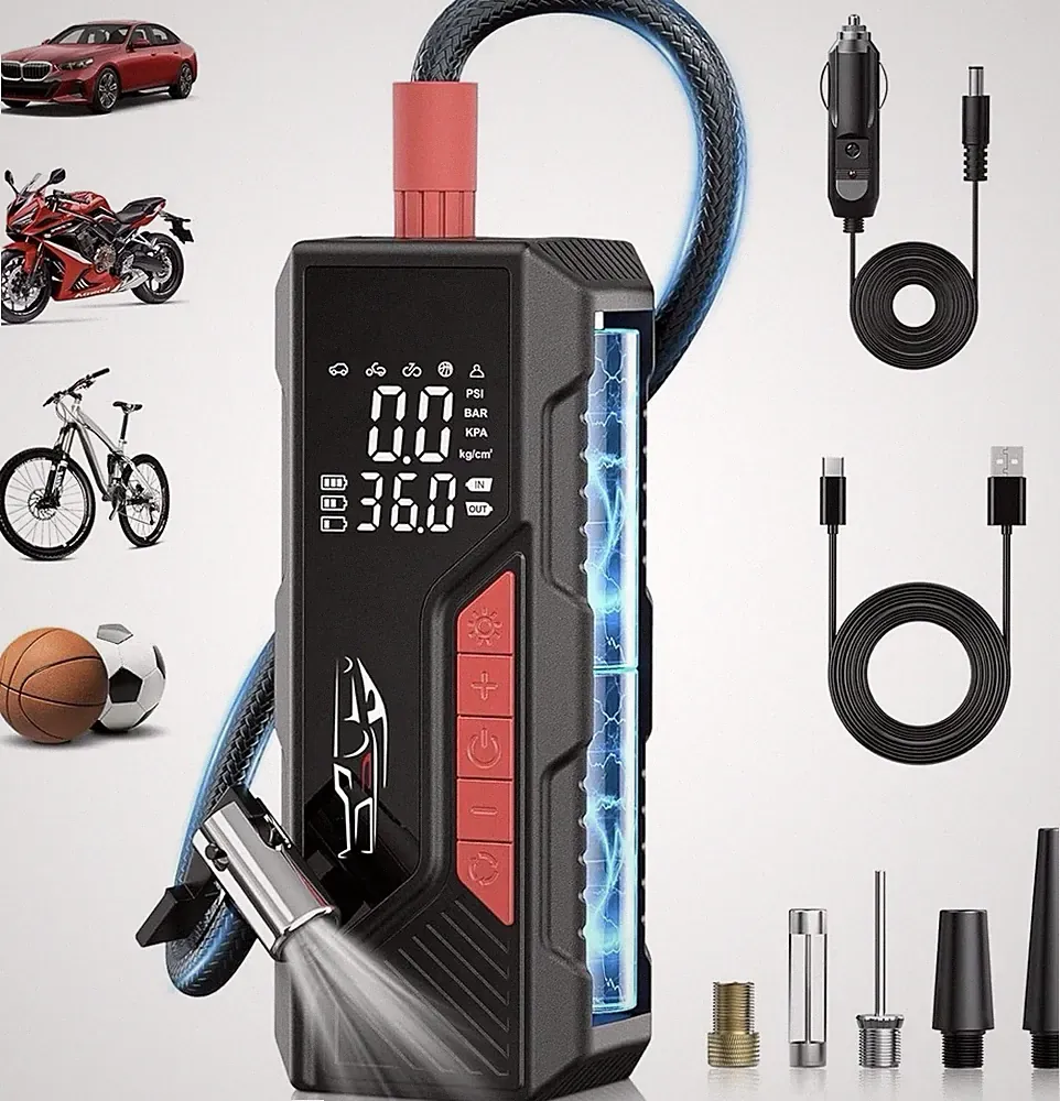 Tire Inflator Portable Air Compressor, Cordless Air Pump for Car Tire 150PSI,...
